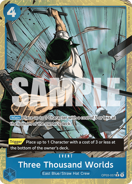 OP03-057, R, Three Thousand Worlds (Reprint) (Alternate Art V2)