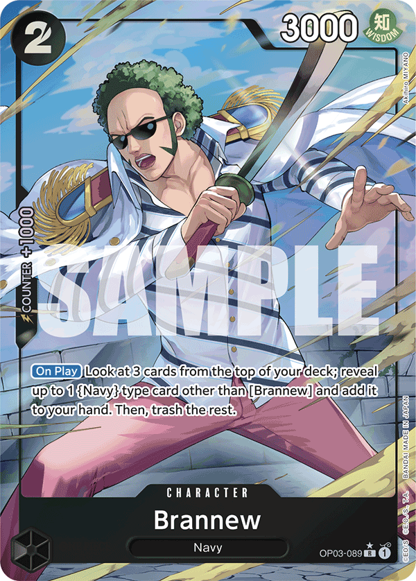 OP03-089, R, Brannew (Reprint) (Alternate Art V2)