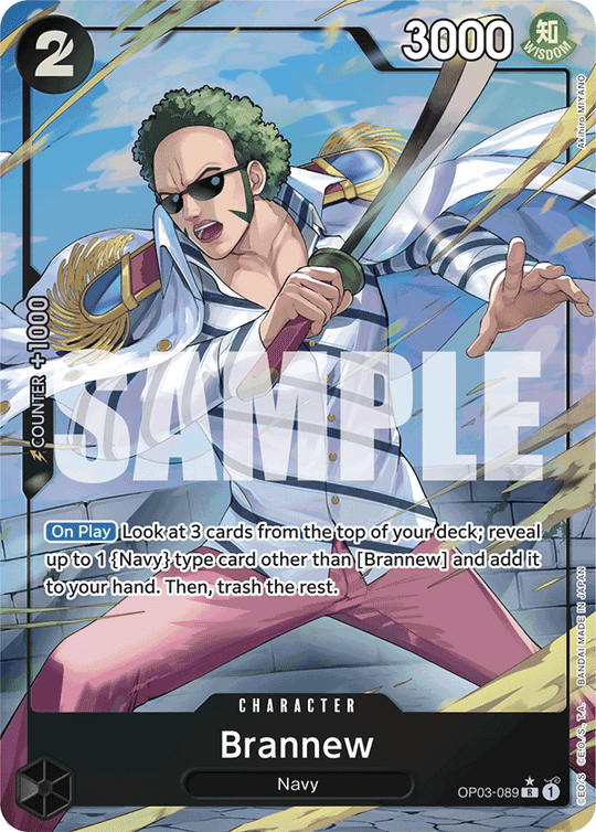 OP03-089, R, Brannew (Reprint) (Alternate Art V2)