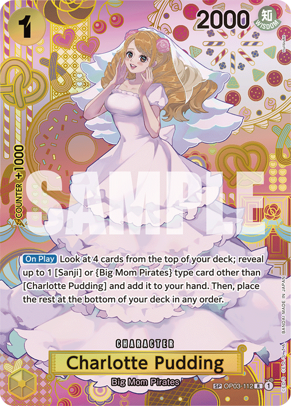 OP03-112, R, Charlotte Pudding (OP08 SP Version)