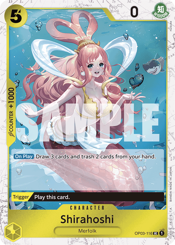 OP03-116, UC, Shirahoshi (Reprint) (Foil)