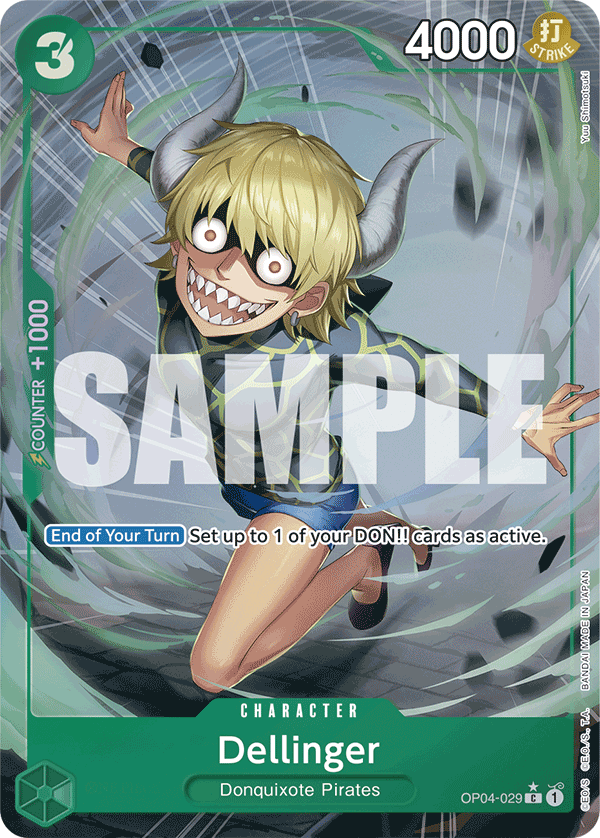 OP04-029, C, Dellinger (Reprint) (Alternate Art)