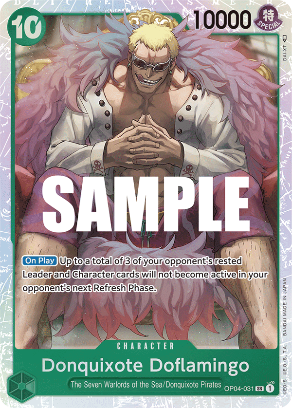 OP04-031, SR, Donquixote Doflamingo (031)