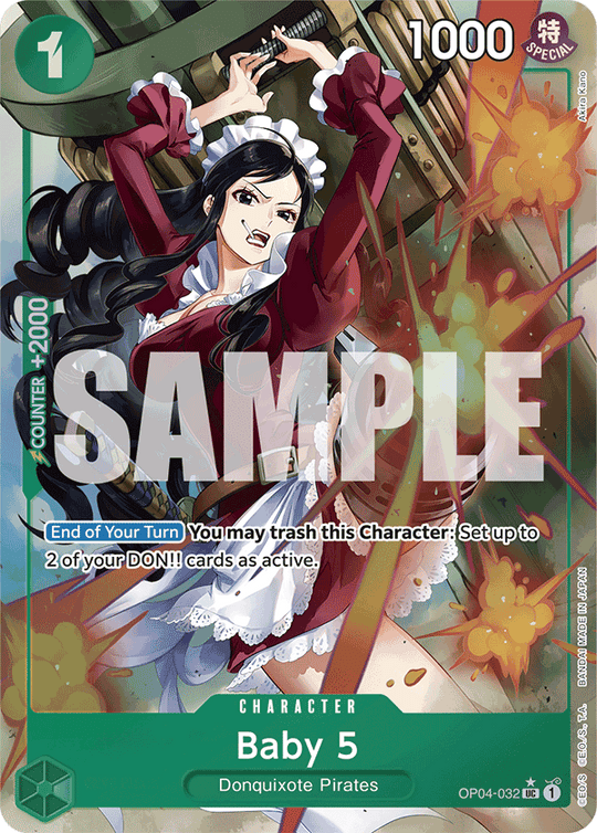 OP04-032, UC, Baby 5 (Reprint) (Alternate Art)