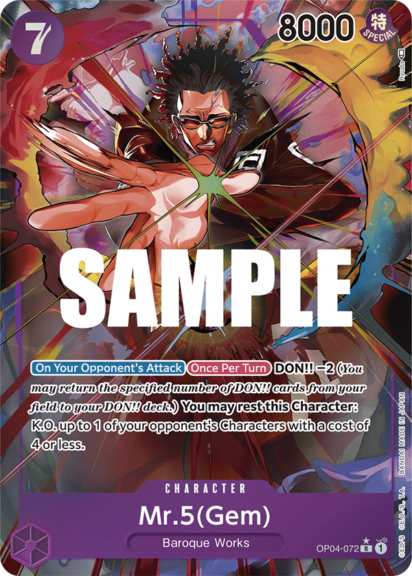 OP04-072, R, Mr.5(Gem) (Alternate Art)