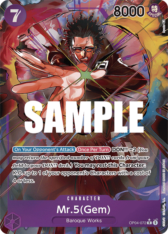 OP04-072, R, Mr.5(Gem) (Alternate Art)