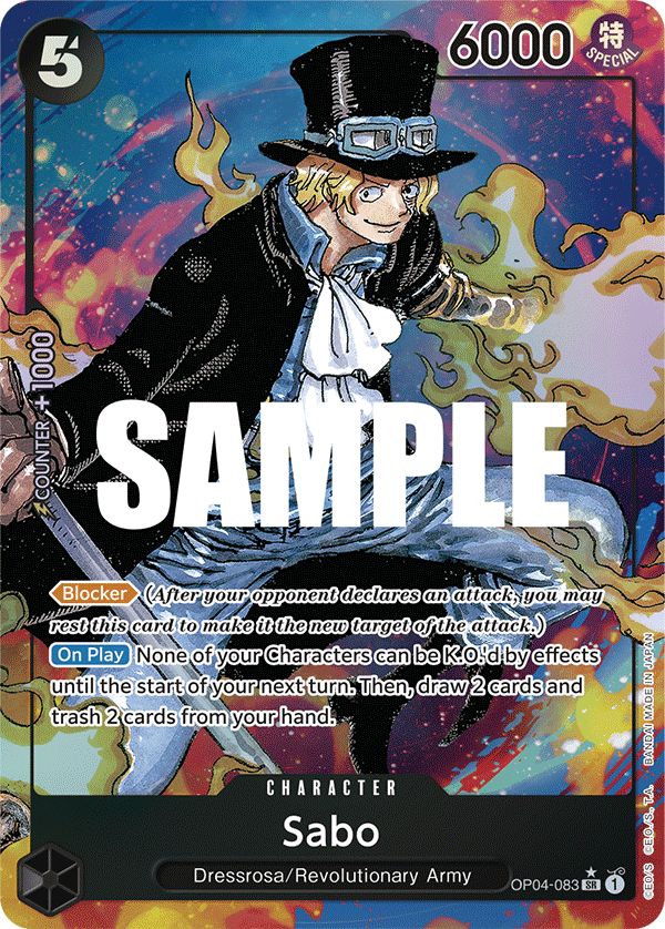 OP04-083, SR, Sabo (Alternate Art)