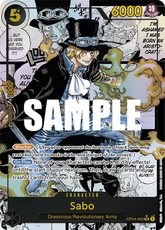 OP04-083, SR, Sabo (Manga Rare)