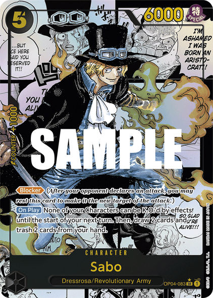 OP04-083, SR, Sabo (Manga Rare)