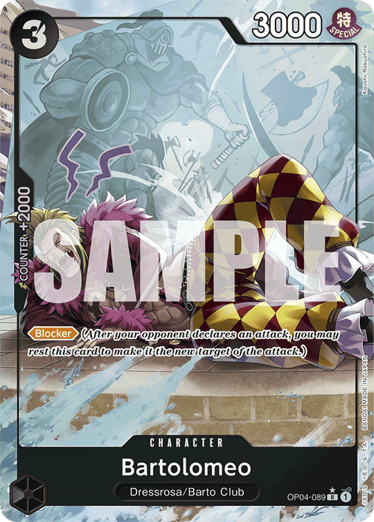 OP04-089, R, Bartolomeo (Reprint) (Foil) (Alternate Art)