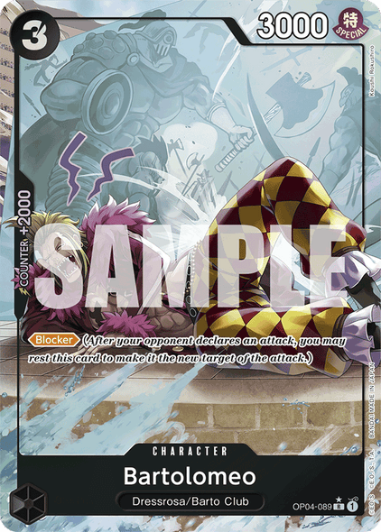 OP04-089, R, Bartolomeo (Reprint) (Foil) (Alternate Art)