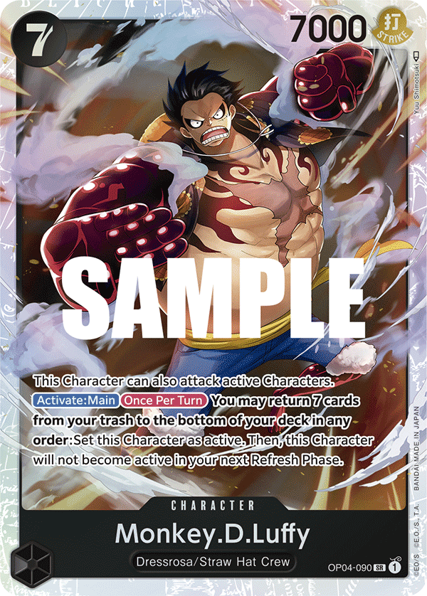 OP04-090, SR, Monkey.D.Luffy