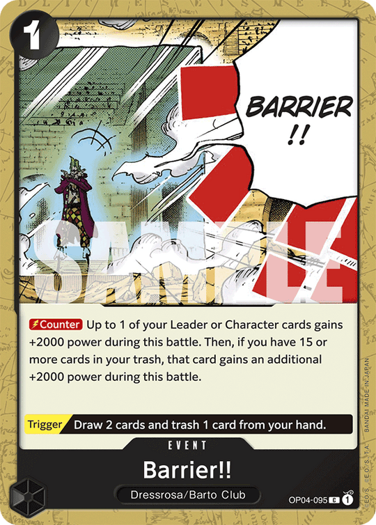 OP04-095, C, Barrier!! (Reprint)