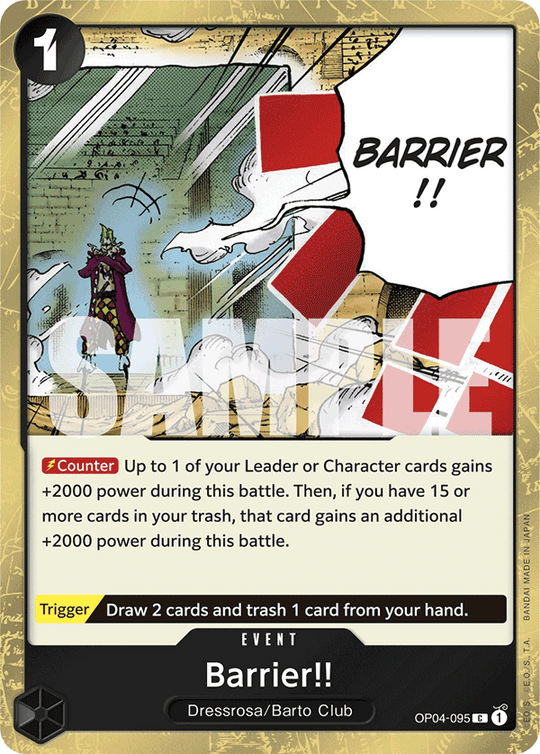 OP04-095, C, Barrier!! (Reprint) (Foil)