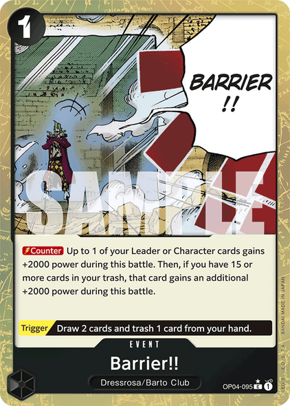 OP04-095, C, Barrier!! (Reprint) (Alternate Art)