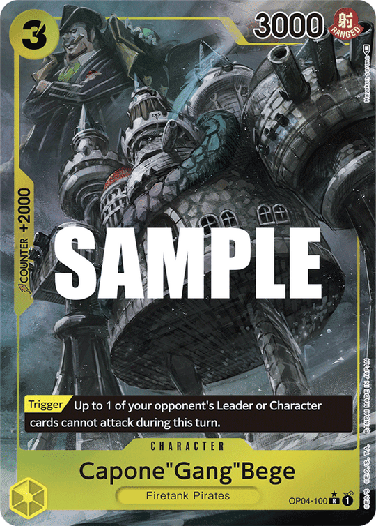 OP04-100, R, Capone"Gang"Bege (Alternate Art)