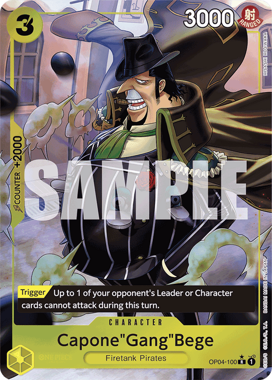 OP04-100, R, Capone"Gang"Bege (Reprint) (Alternate Art)