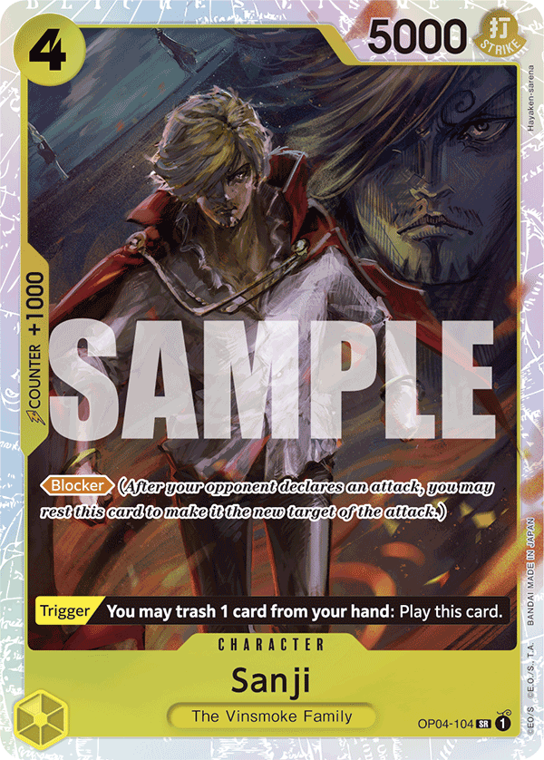 OP04-104, SR, Sanji (Reprint)