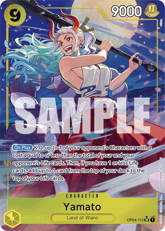 OP04-112, SR, Yamato (Reprint) (Alternate Art)