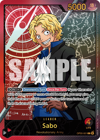 OP05-001, L, Sabo (EB02 Alternate Art)
