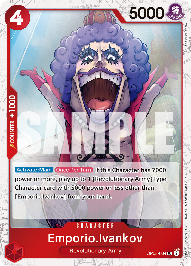 OP05-004, UC, Emporio.Ivankov (PRB02 Foil)
