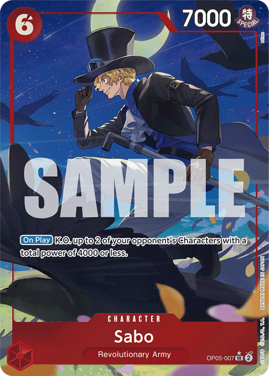 OP05-007, SR, Sabo (Reprint) (Alternate Art)