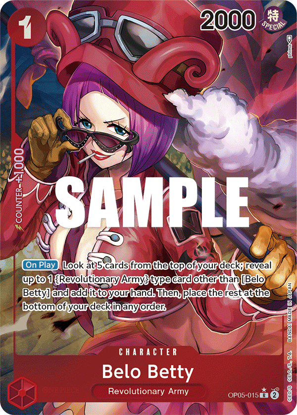 OP05-015, R, Belo Betty (Alternate Art)