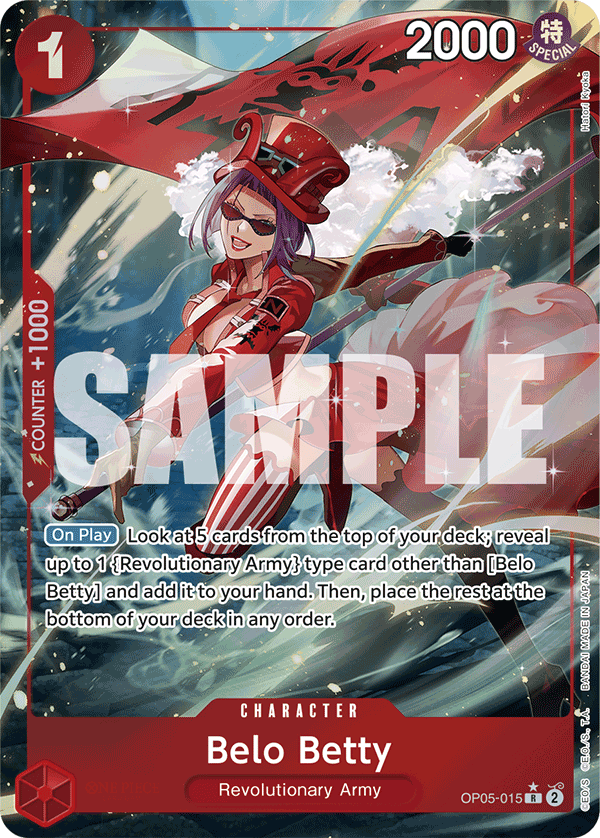 OP05-015, R, Belo Betty (Reprint) (Alternate Art)