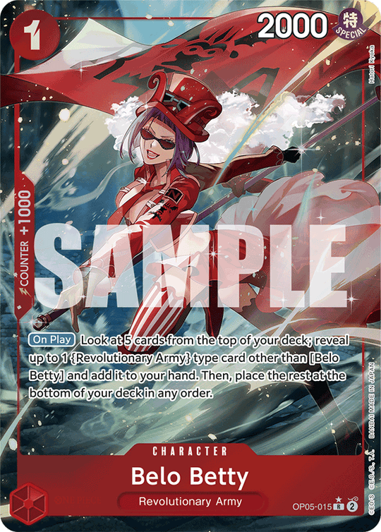 OP05-015, R, Belo Betty (Reprint) (Alternate Art)