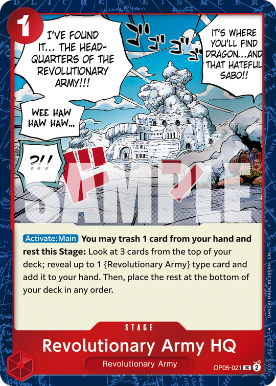 OP05-021, UC, Revolutionary Army HQ (PRB02 Foil)