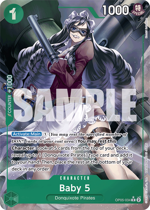 OP05-034, R, Baby 5 (Reprint) (Alternate Art)