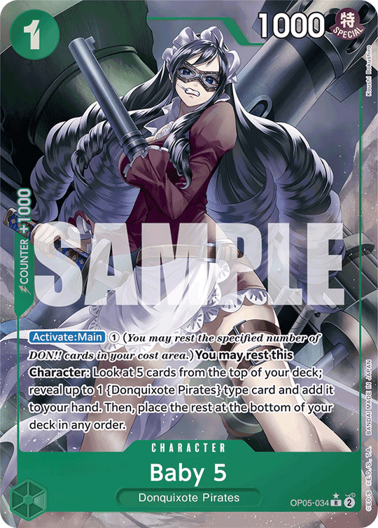 OP05-034, R, Baby 5 (Reprint) (Alternate Art)