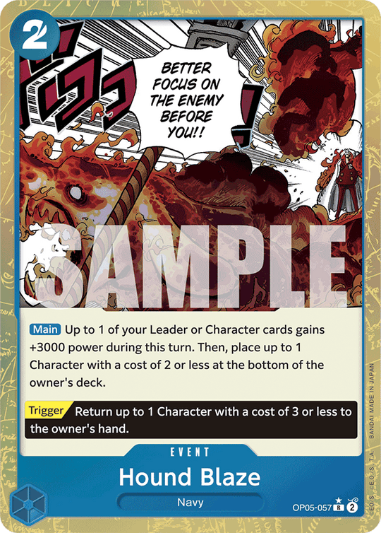 OP05-057, R, Hound Blaze (Reprint) (Alternate Art)