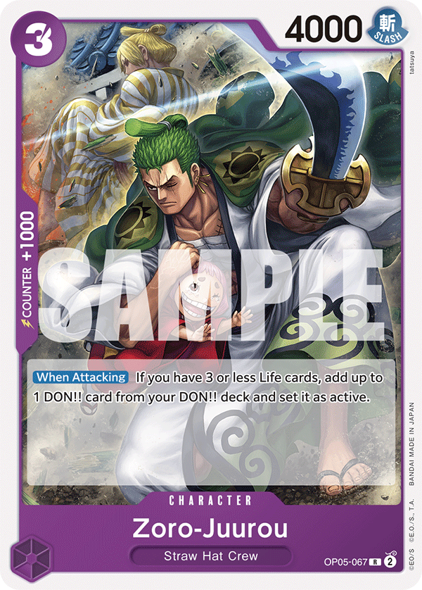 OP05-067, R, Zoro-Juurou (ST18)