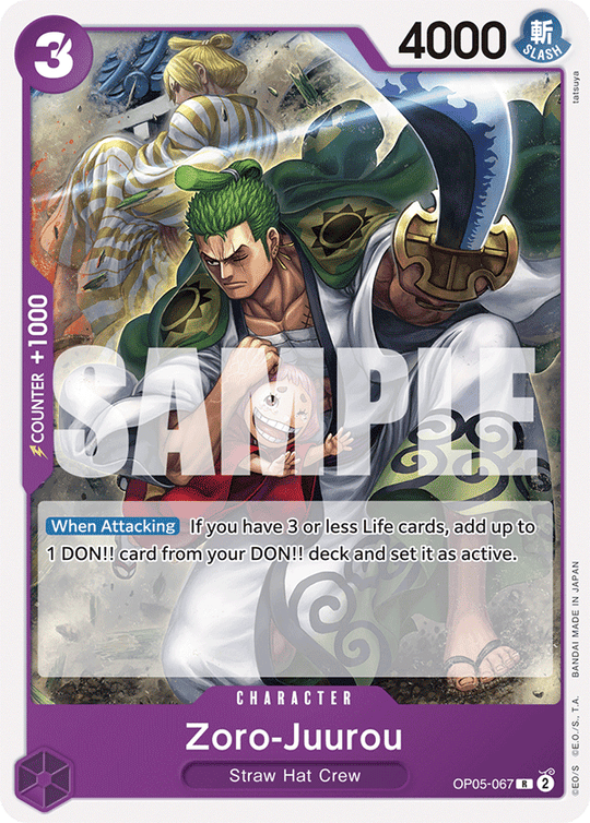 OP05-067, R, Zoro-Juurou (ST18)