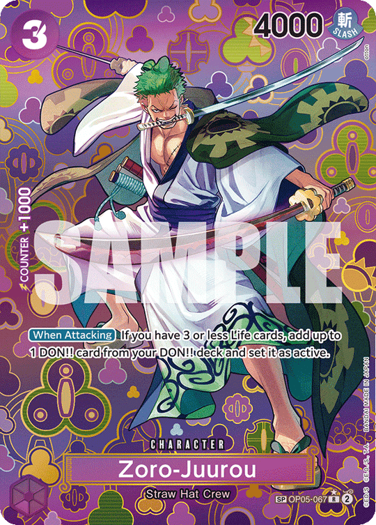 OP05-067, R, Zoro-Juurou (Special Rare)