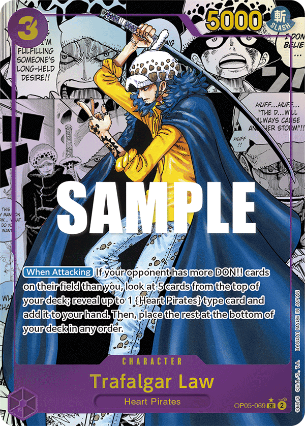 OP05-069, SR, Trafalgar Law (Manga Rare)