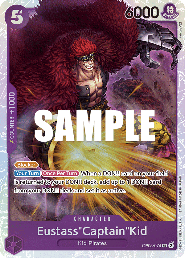 OP05-074, SR, Eustass"Captain"Kid