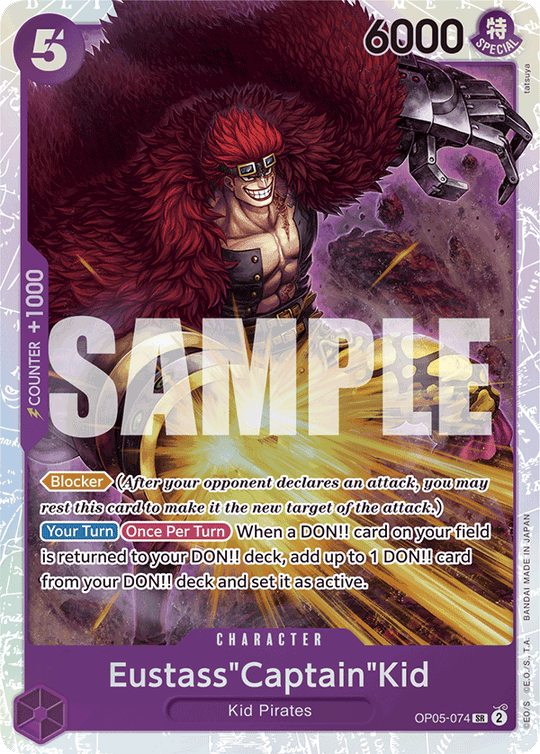 OP05-074, SR, Eustass"Captain"Kid (Reprint)