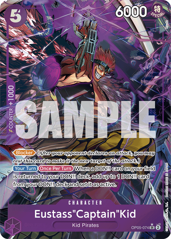 OP05-074, SR, Eustass"Captain"Kid (Reprint) (Alternate Art)
