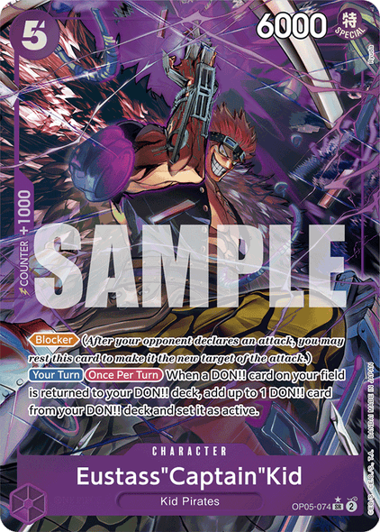 OP05-074, SR, Eustass"Captain"Kid (Reprint) (Alternate Art)