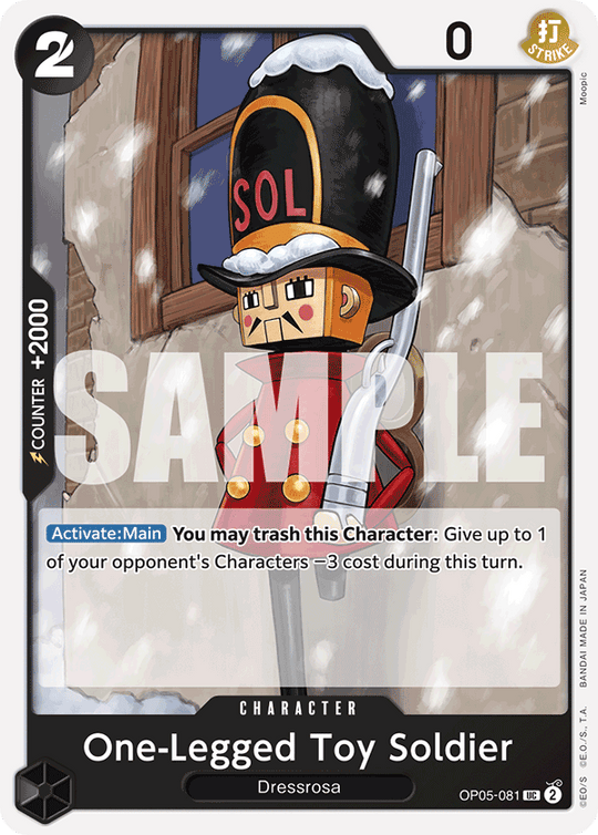 OP05-081, UC, One-Legged Toy Soldier (Reprint)