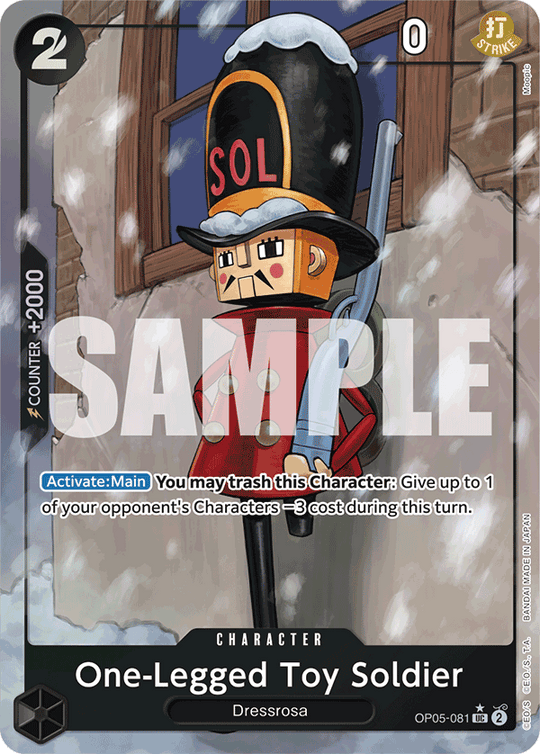 OP05-081, UC, One-Legged Toy Soldier (Reprint) (Alternate Art)