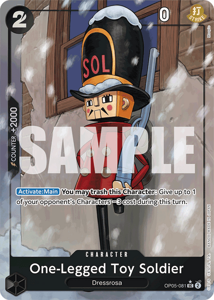 OP05-081, UC, One-Legged Toy Soldier (Reprint) (Alternate Art)