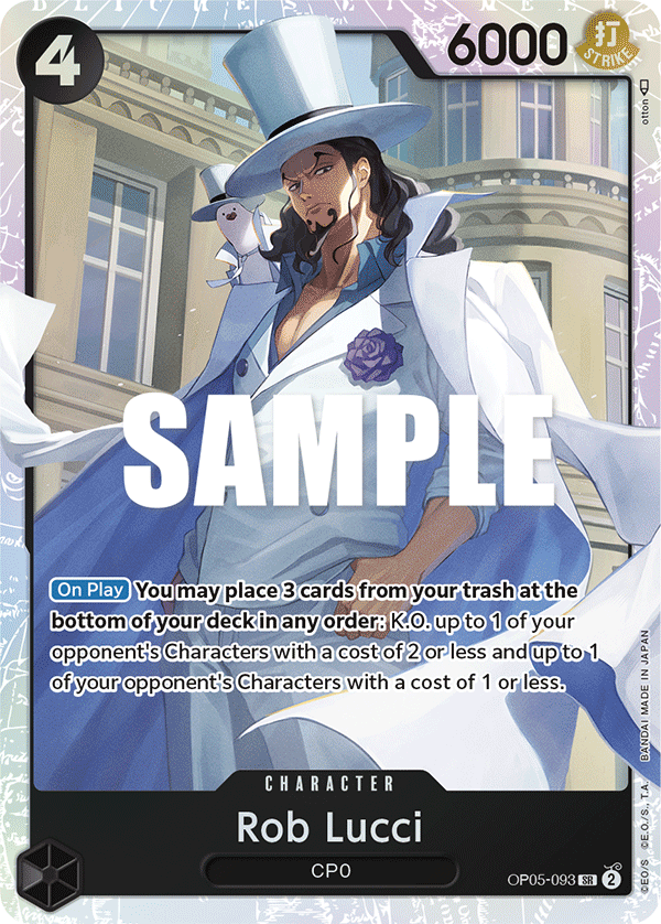 OP05-093, SR, Rob Lucci