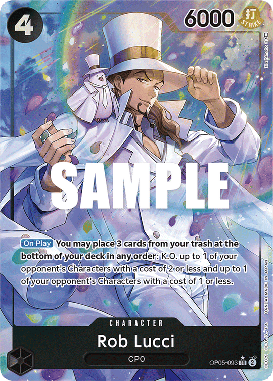 OP05-093, SR, Rob Lucci (Alternate Art)