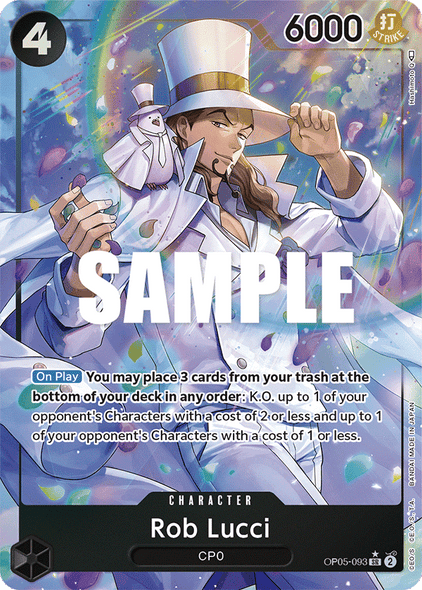 OP05-093, SR, Rob Lucci (Alternate Art)