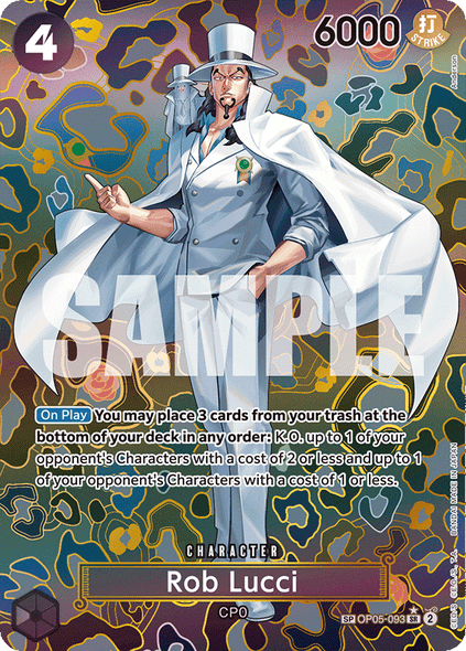 OP05-093, SR, Rob Lucci (Special Rare)