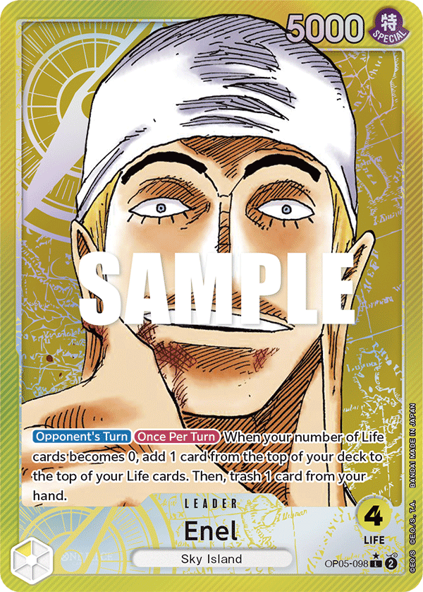 OP05-098, L, Enel (Alternate Art)