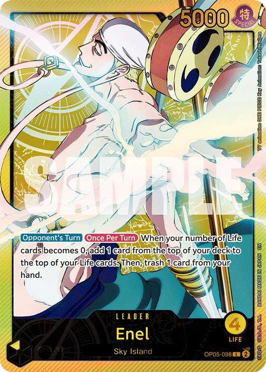 OP05-098, L, Enel (EB02 Alternate Art)